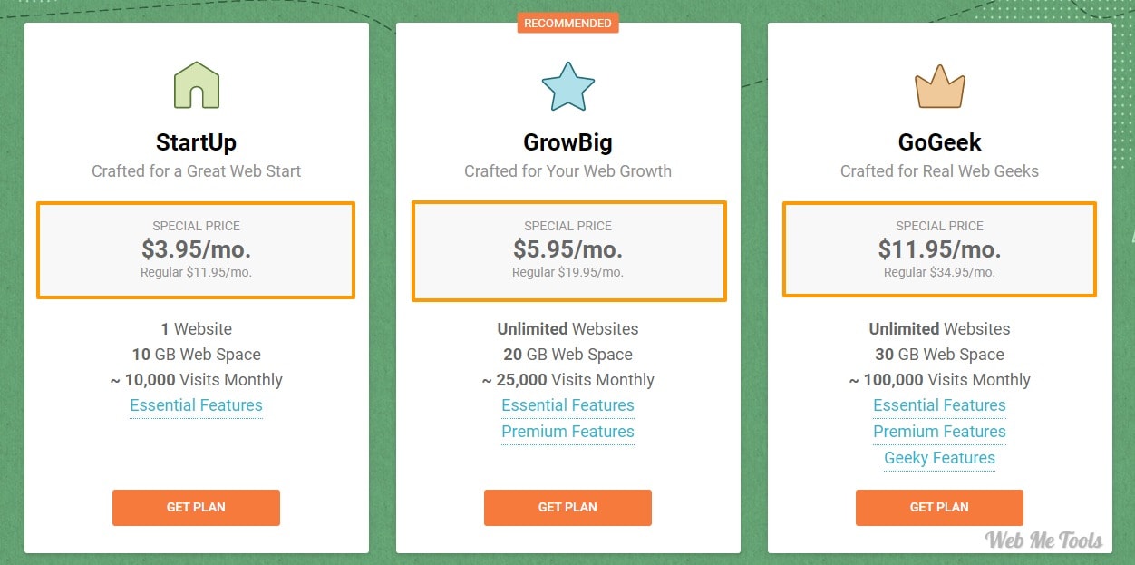 SiteGround Web Hosting Plans SiteGround Web Hosting Plans