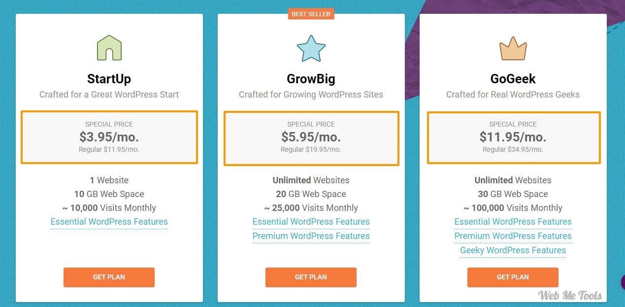 SiteGround WordPress Hosting Plans SiteGround WordPress Hosting Plans