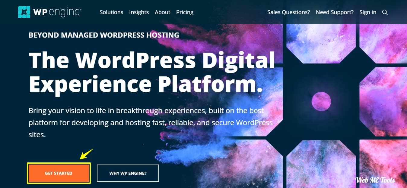 WP Engine WordPress Hosting Home Page