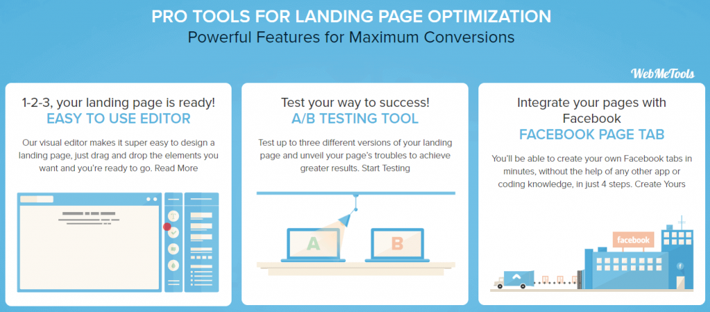LanderApp Features Landing Page Software LanderApp Features Landing Page Software
