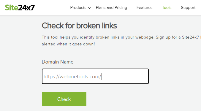 Website Link Checker  URL Validator: Site24x7 Tools