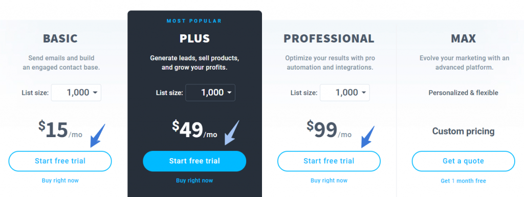 GetResponse Plans Pricing GetResponse Plans Pricing