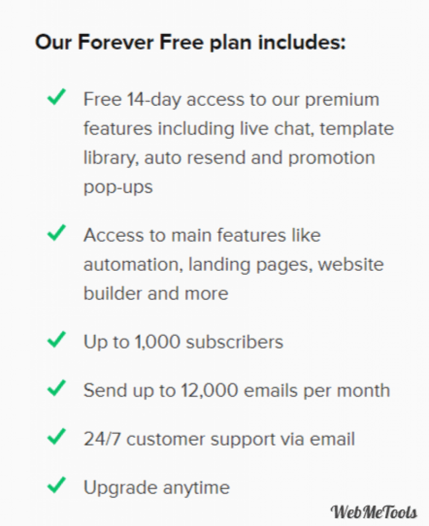 why choose mailerlite free plan