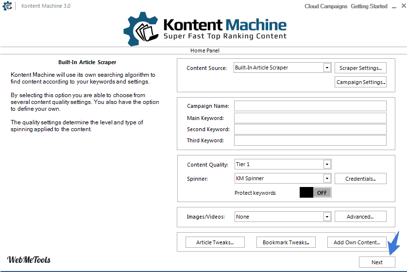 Kontent Machine Article Spiner