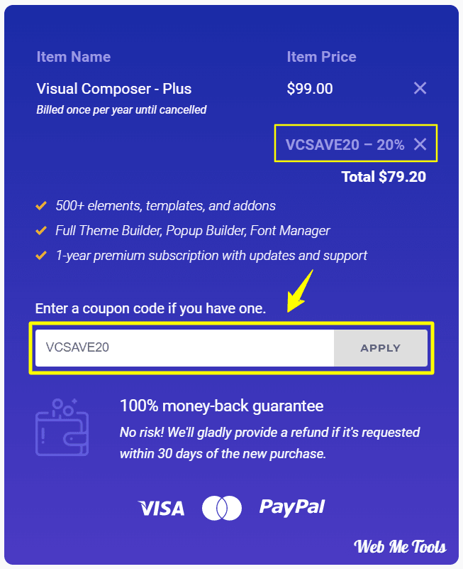 Visual-Composer-Checkout-with-coupon