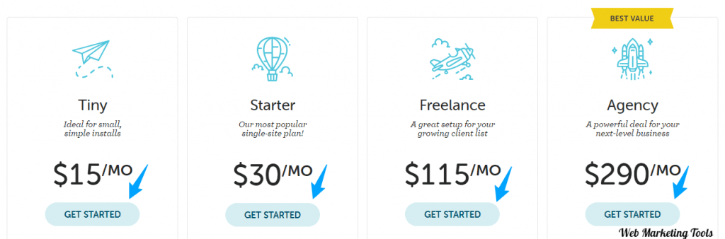 Flywheel Hosting Pricing Plans Monthly