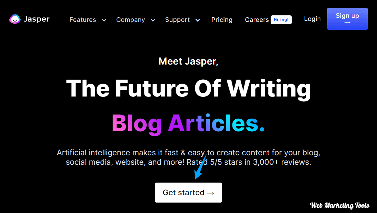 Jasper-AI-Writing-Assistant-home-page