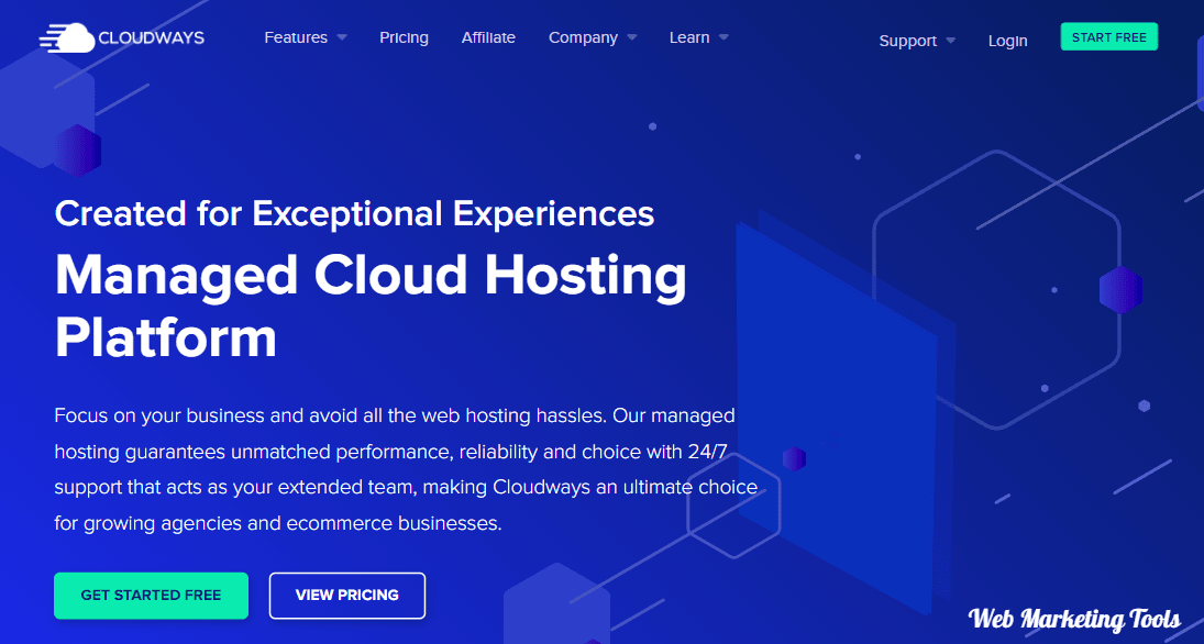 Cloudways Hosting Platform home