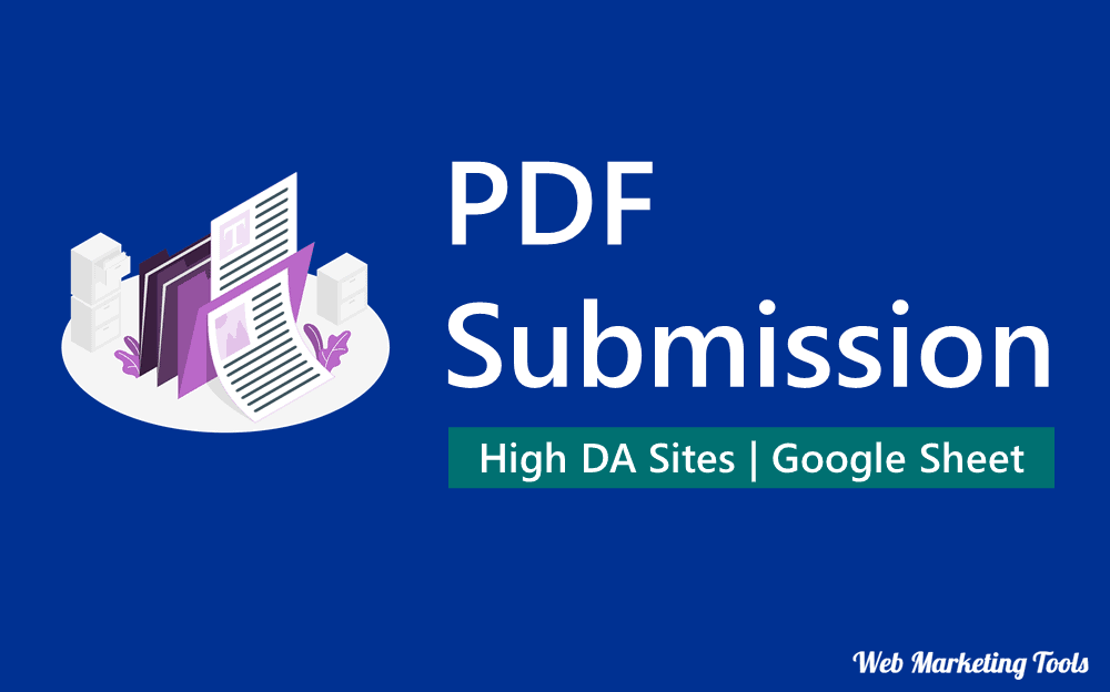 PDF Submission Sites List