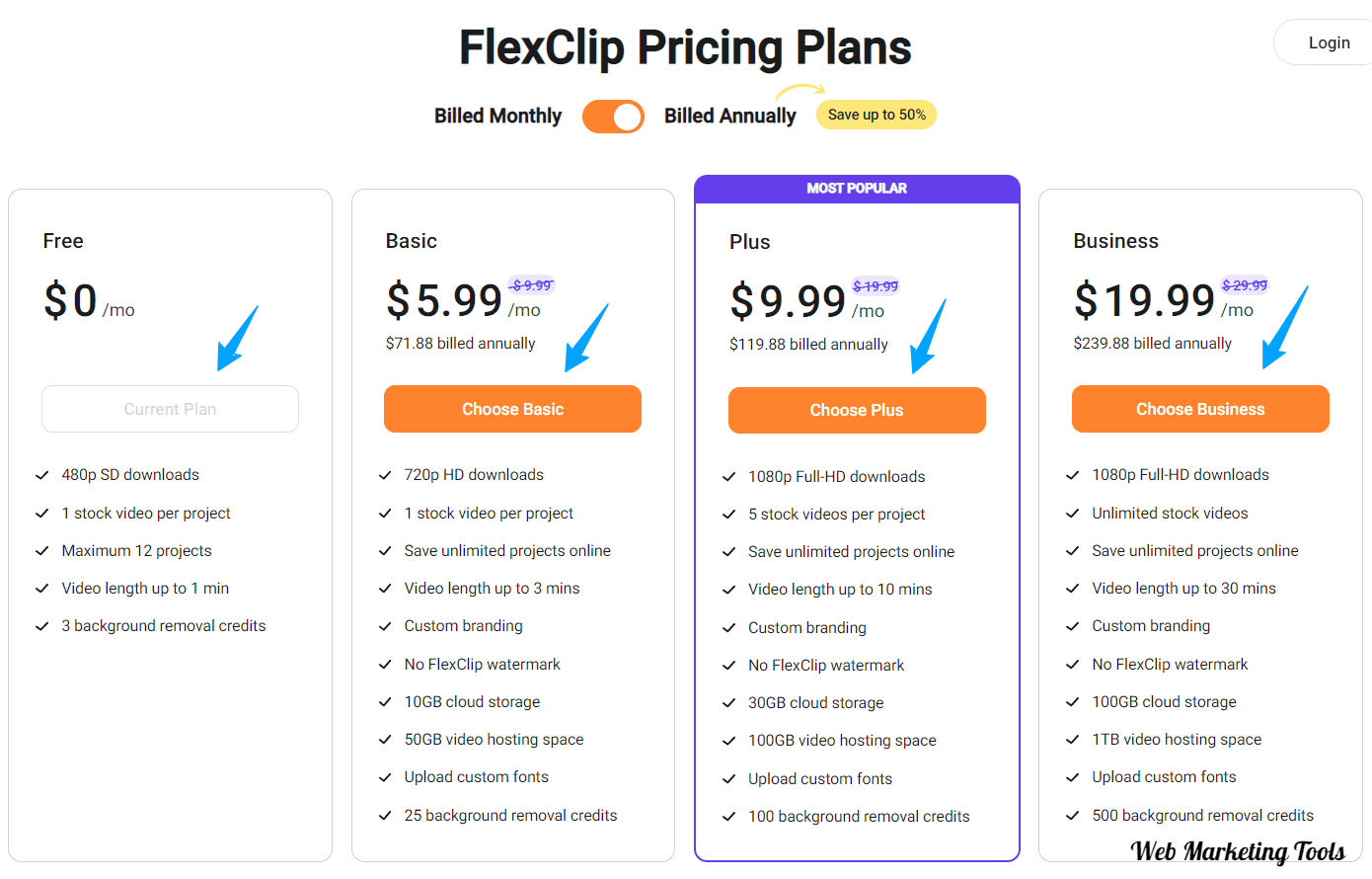 FlexClip Pricing Plans