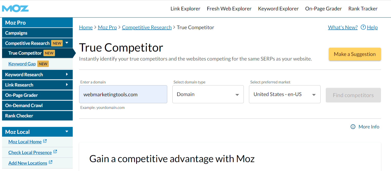 Moz Pro