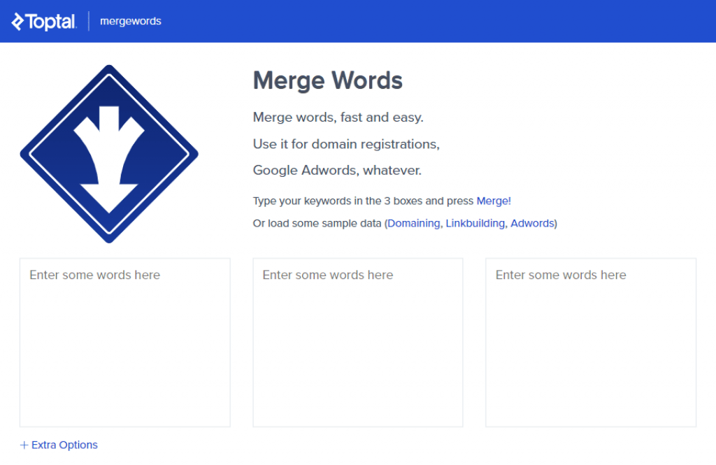 toptal merge words