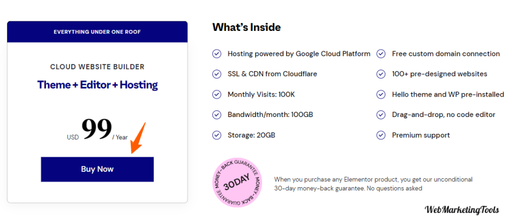 Elementor-Cloud-Website-Pricing Plans