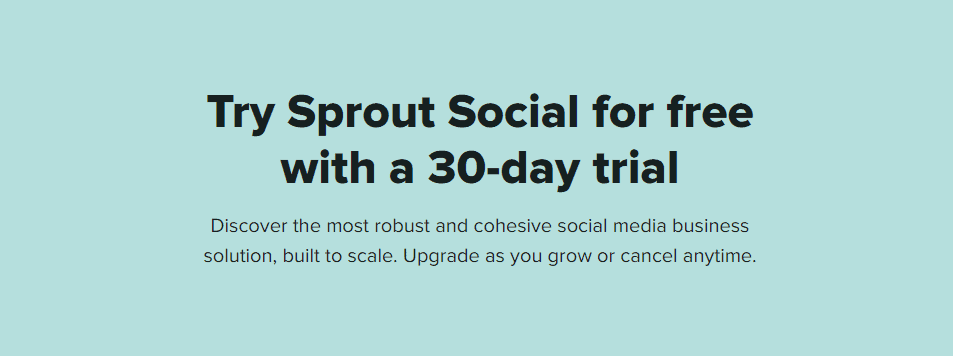 Sprout Social Free Trial