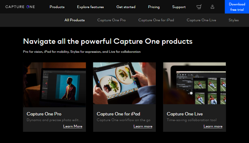 capture one Capture One home page