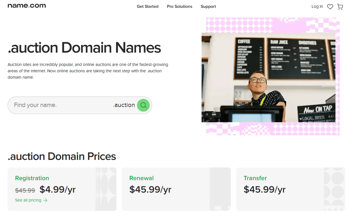 Name.com Domain Auction