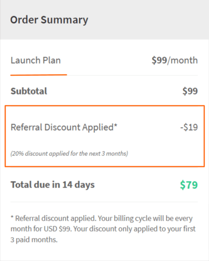 Order Summary Launch Plan Monthly