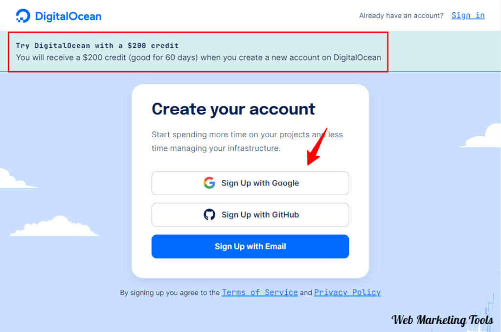 Create-your-account-DigitalOcean