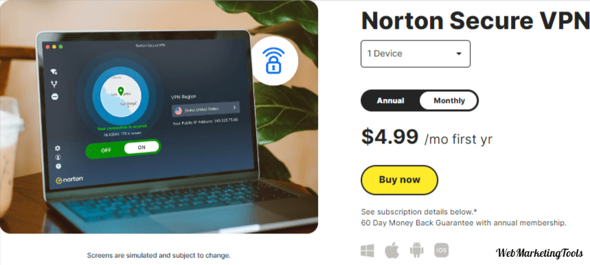 Norton VPN Pricing