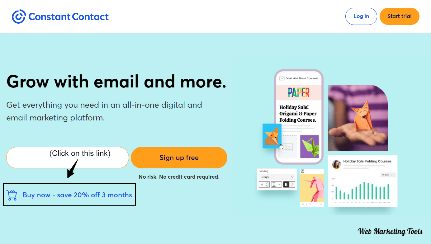 Constant Contact Discount Landing Page