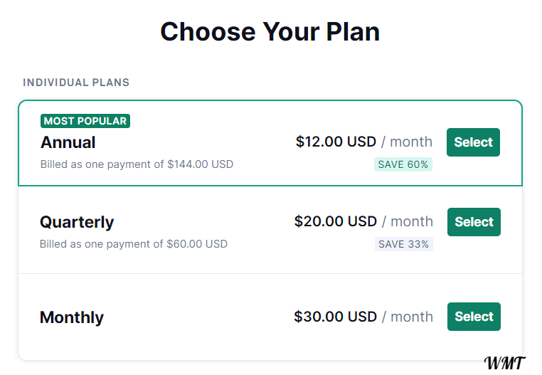 Grammarly Individual Plan