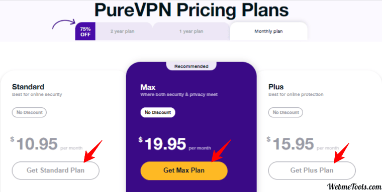 Pure VPN Pricing Plans