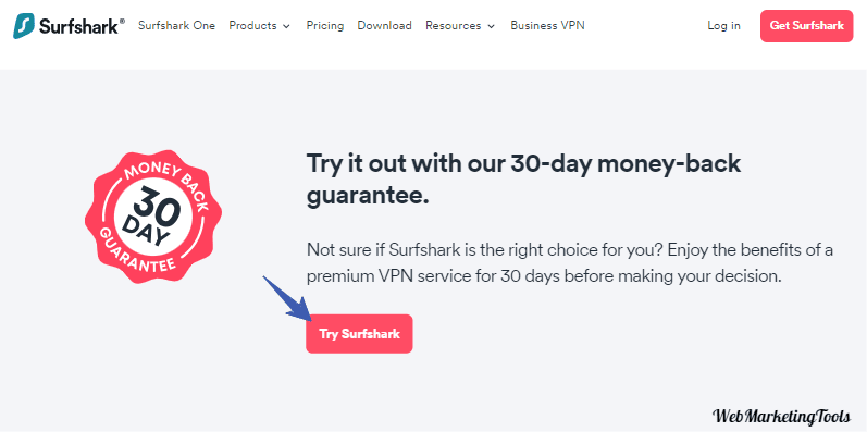 Surfshark-VPN-money-back-guarantee