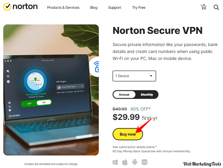 VPN-Norton-SecureVPN-homepage