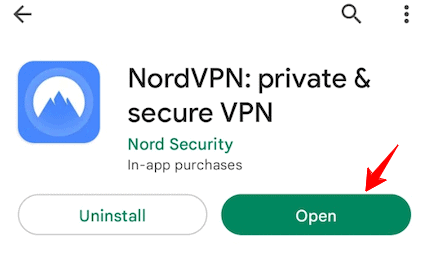 Step 2 to install NordVPN for Free trial