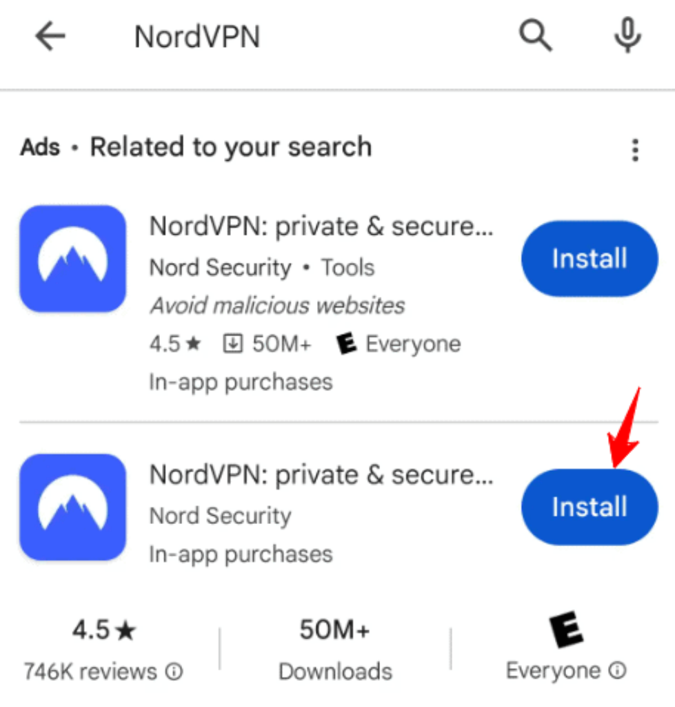 How to install nordvpn in android for free trial