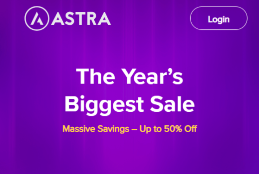 Astra Theme Black Friday 2023 (BrainStorm Force BFCM) Up to 50%