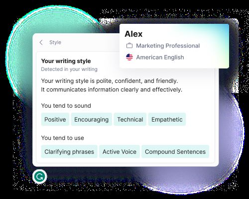 Grammarly Writing Style Features