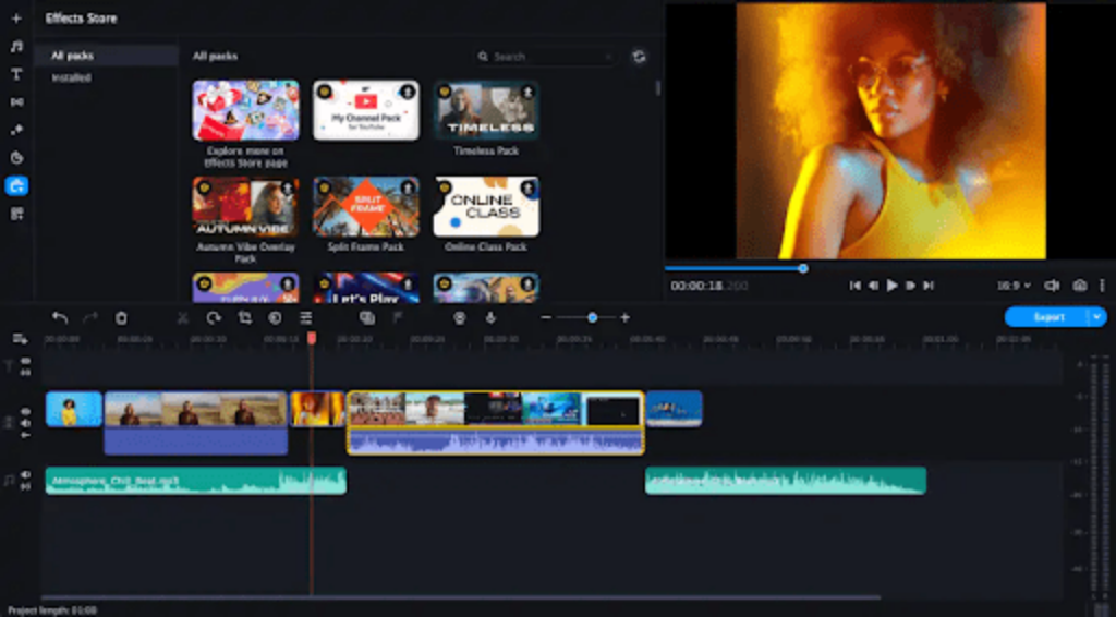 Movavi Video Editor Screenshot