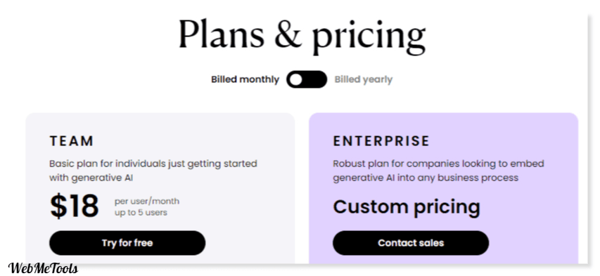 Writer Pricing Plans