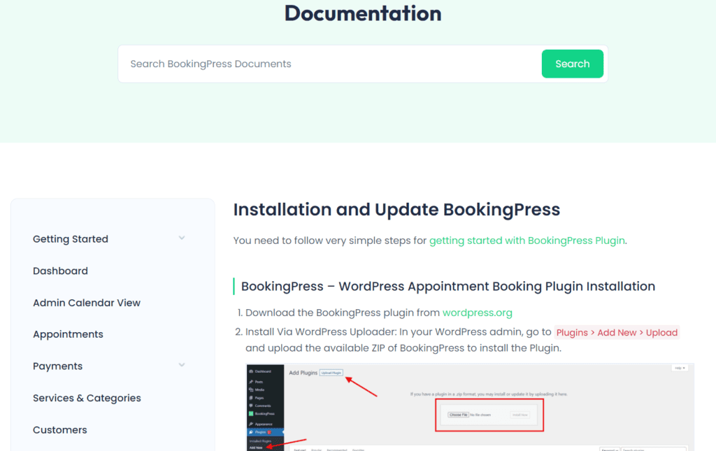 bookingpress support & Document 