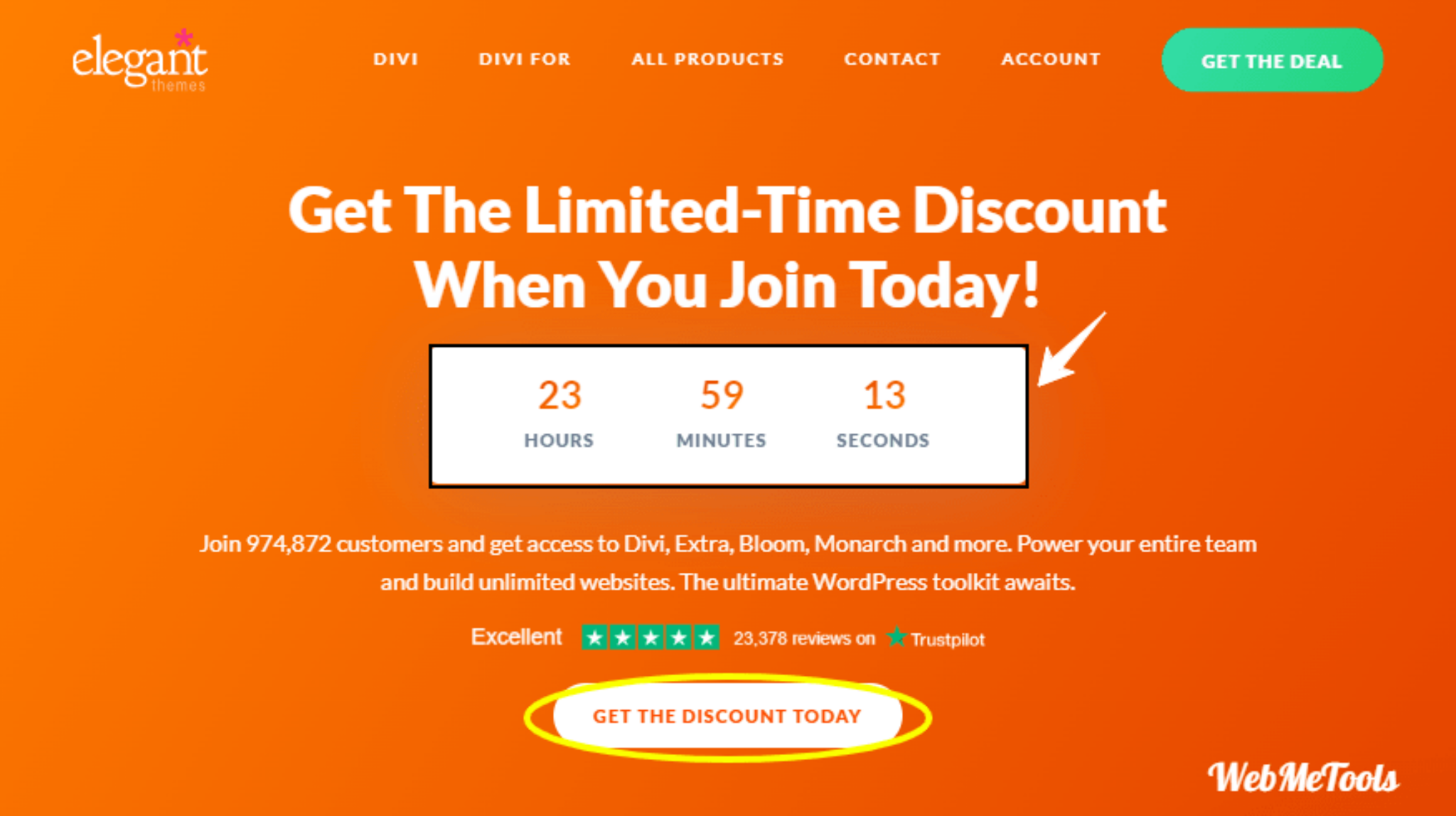 Elegant Themes Discount Today Page Screenshot 2048x1148 