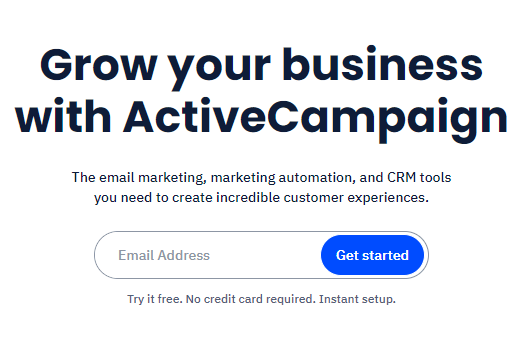 ActiveCampaign Free Trial Form Start 14 Days Free Trial