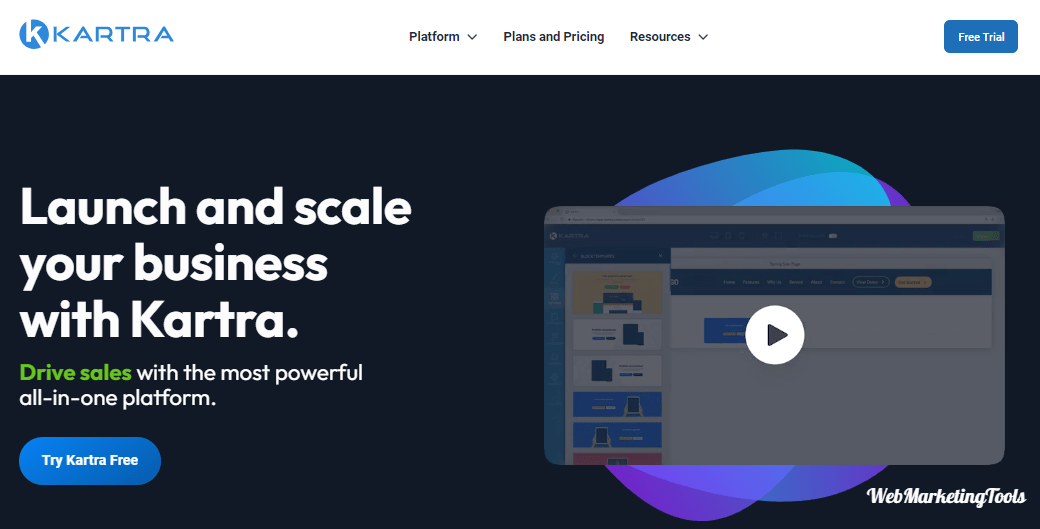 Kartra Platform Homepage
