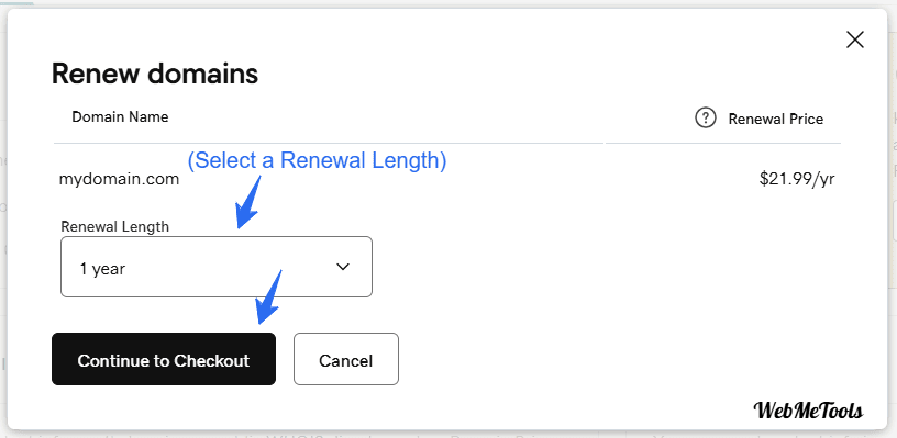 Choose Renewal Length