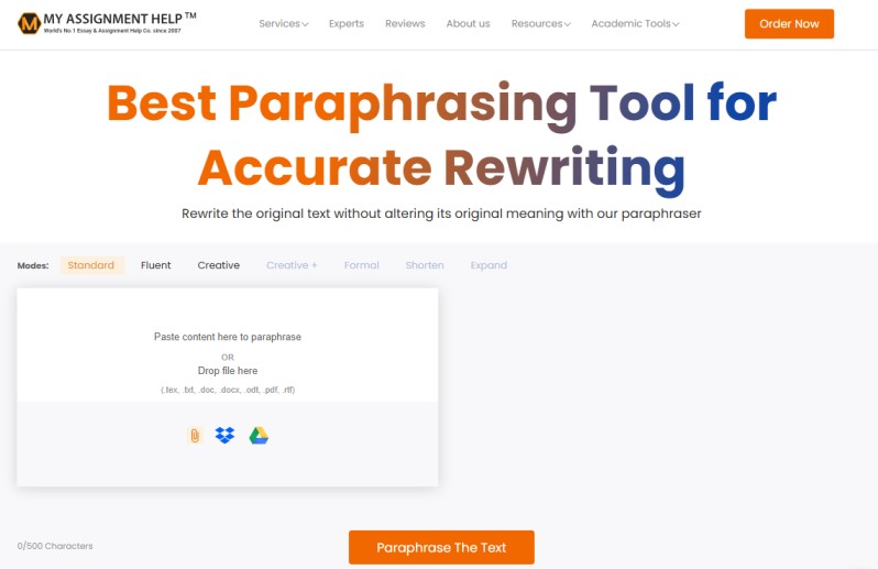 Free-Paraphrasing by My Assignment Help