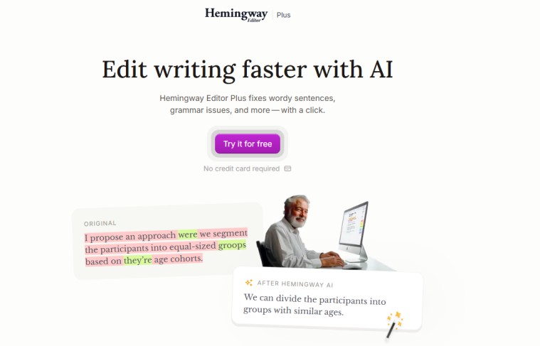 Hemingway App Website