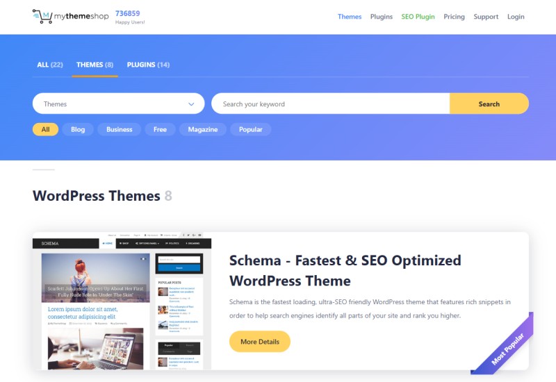 MyThemeShop Homepage