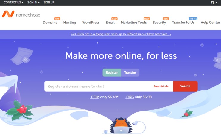 Namecheap Website