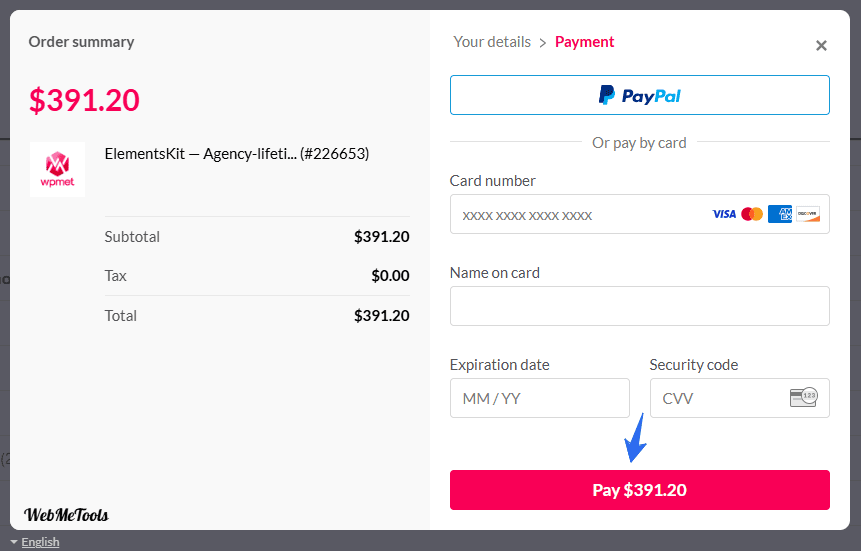 Wpmet make payment