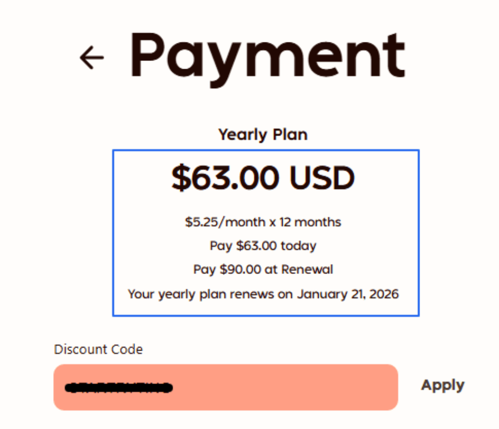 Rytr Plan Checkout with Coupon Code