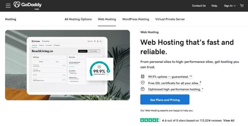 Godaddy Web hosting