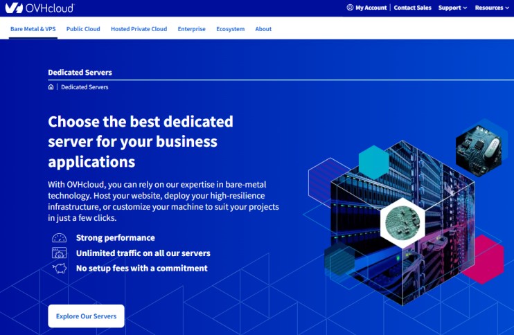 OVHcloud VPS Homepage