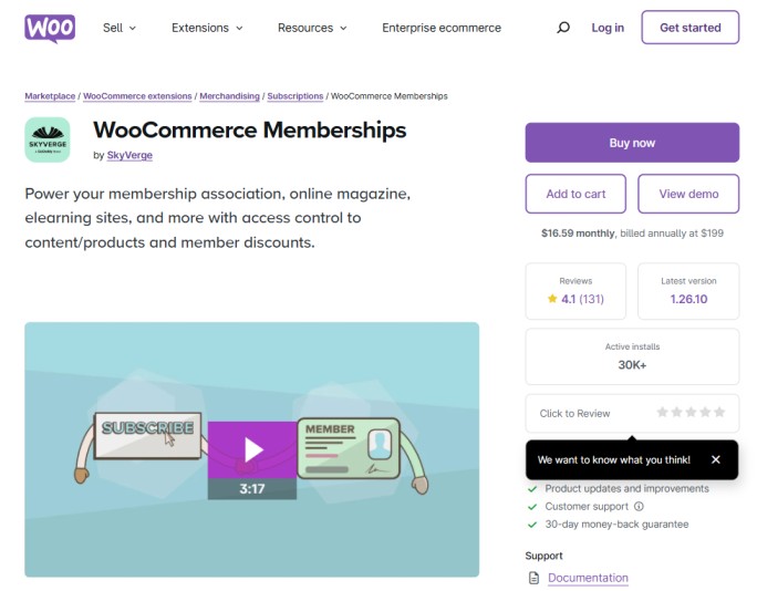 WooCommerce Memberships