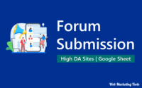 700+ Forum Submission Sites List (Category Wise, Do-Follow, Free & High PR)