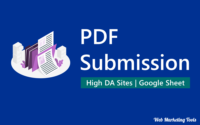 Top Free PDF Submission Sites and High DA PA PDF Submission Sites List 2023